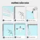 Decal dán kính mờ văn phòng, giấy dán mờ kính cửa sổ cửa kính nhà tắm khổ 1.2mx0.5m. 