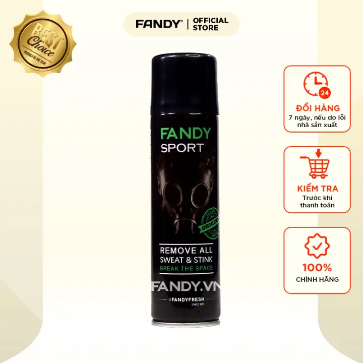[HÀNG CHÍNH HÃNG] Bình Xịt khử mùi giày dép FANDY hương bạc hà loại bỏ mùi hôi và vi khuẩn