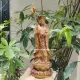 Tượng phật Địa Tạng Vương bồ tát gỗ bách xanh cao 20 cm. 
