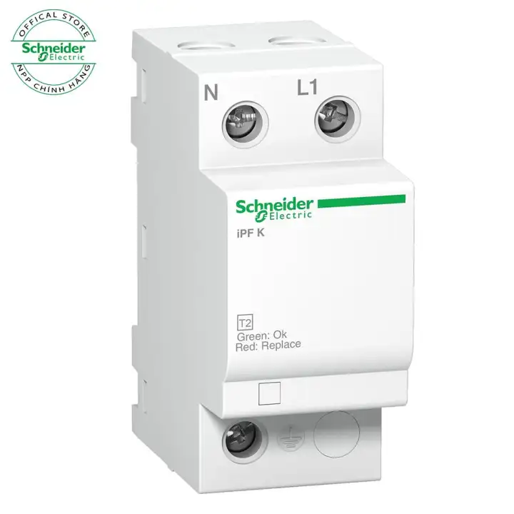 A9L15687 - Chống Sét Lan Truyền -  Dòng Cắt 40KA - Loại 1P+N Acti9 230VAC SPD Chống Sét Schneider