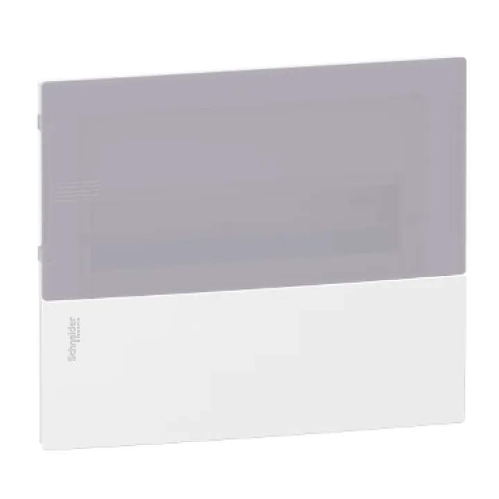 Tủ Điện Nhựa Âm Tường 12 đường - Mini Pragma cửa Trắng hoặc cửa Mờ - 12 Mô đun 1 Hàng - Tủ Schneider MIP22112; MIP22112T