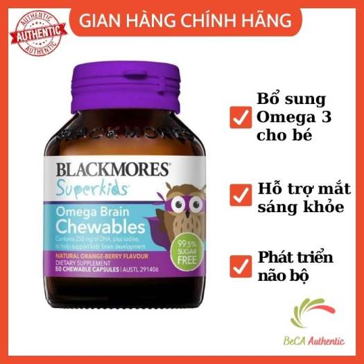 em Blackmores Superkids Omega Brain 50 
