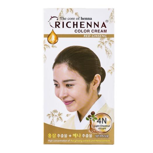 Richenna - giải pháp cho mái tóc thăng hoa. Với những sắc màu lộng lẫy, Richenna mang đến cho bạn một trải nghiệm nhuộm tóc chất lượng và hiệu quả. Được sản xuất từ những thành phần an toàn và tốt nhất, Richenna giữ cho tóc bạn sáng bóng và mượt mà hơn bao giờ hết.
