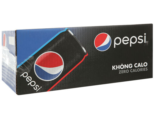 Thùng 24 Lon Nước Ngọt Pepsi Không Calo 330ml Nước Có Vị