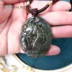 [tặng dây] Mặt dây đá Chalcedony khắc hình Rồng bay Thanh Long hình oval phong thủy thu hút may mắn, bình an | Hoa Minh Gem. 