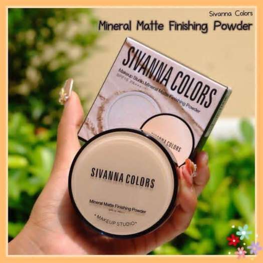 Phấn Phủ dạng bột Sivanna Colors Makeup Studio Mineral Matte Finishing  Powder - Phấn phủ 