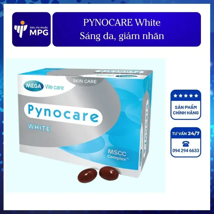 Pynocare White – Giảm nám – Sạm da, giúp trắng da, tăng đàn hồi da