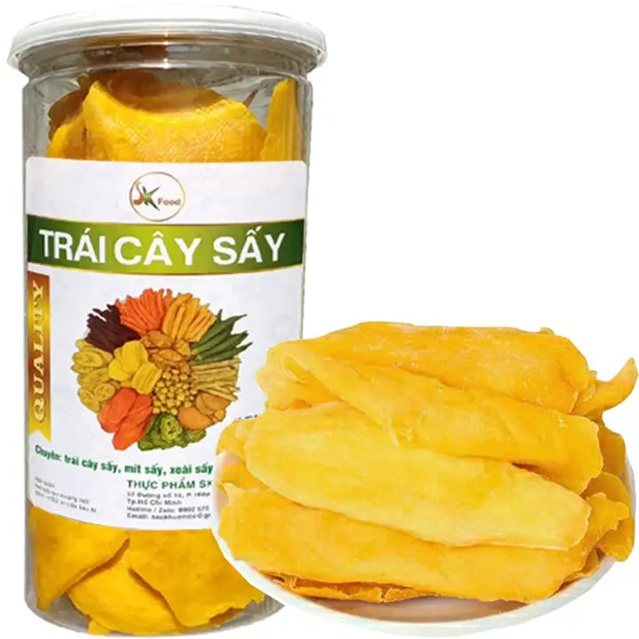 Xoài sấy dẻo không đường thơm ngon tốt cho sức khỏe – 500G hiệu SK FOOD – No Brand – top1shop