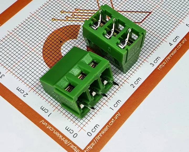 Cầu đấu 3P KF128-5.0-03P 5.0mm Chân thẳng KEFA
