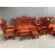 bộ bàn ghế hoàng gia gỗ sà cừ đỏ. 