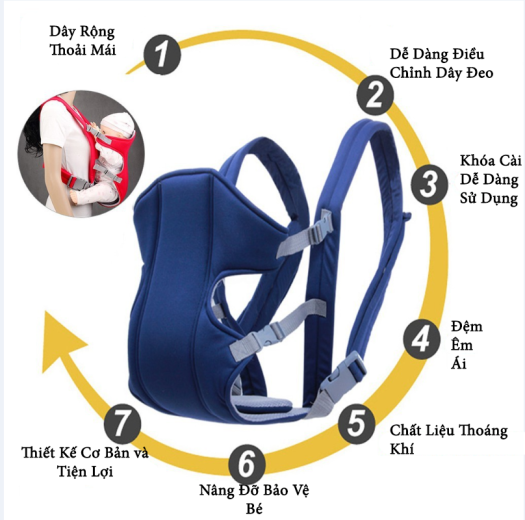 cách làm địu cho bé