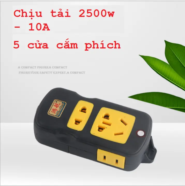 Ổ cắm sz05 - 5 đầu cắm được các loại phích cắm