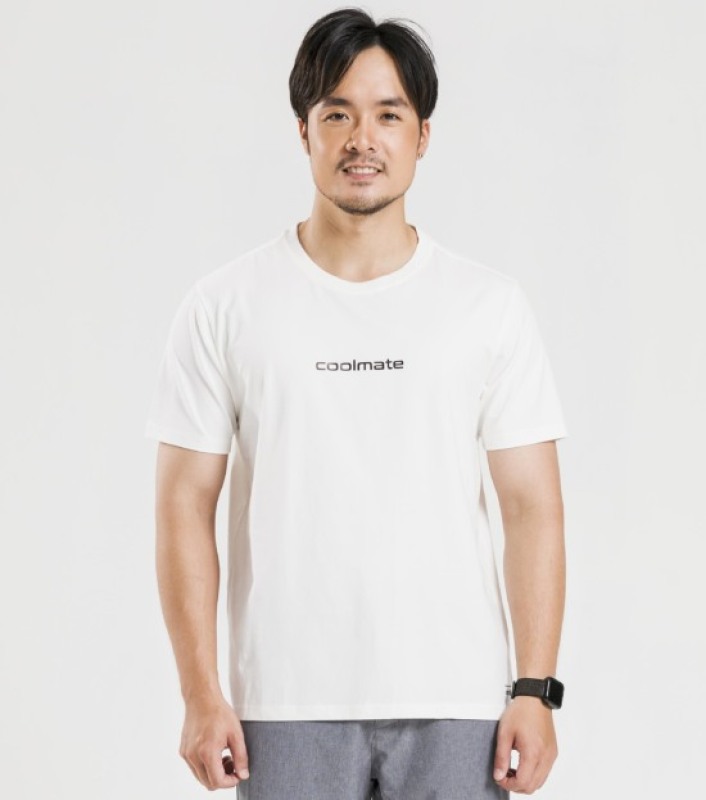 [SF]Áo thun nam ngắn tay in Coolmate Cotton Compact màu trắng