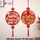 Chữ Treo Cửa Ngày TẾT Nhung Đỏ. 
