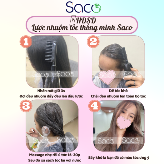 Bạn đang tìm kiếm cho mình một cách cải thiện mái tóc của mình? Vậy thì hãy thử sử dụng lược nhuộm tóc Saco để tăng cường sắc tố độc đáo. Với lược nhuộm tóc Saco, bạn có thể tìm thấy các tông màu tone lạnh một cách dễ dàng và không cần phải tẩy tóc. Hãy xem hình ảnh để khám phá những lợi ích của lược nhuộm tóc Saco.