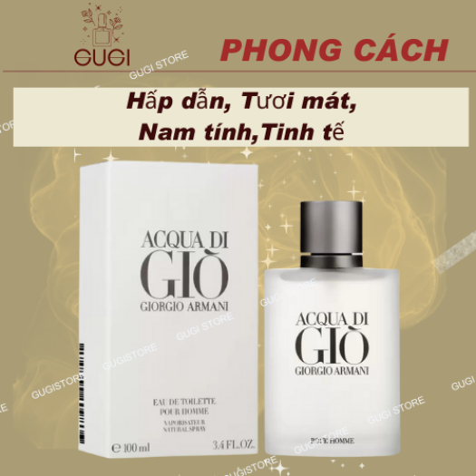 Nước Hoa Nam Giorgio Armani Acqua Di Gio Men - Dầu Thơm Acqua Di Gio Cuốn  Húươi Mát - Nước hoa nam 