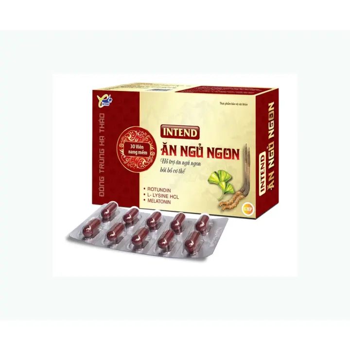 (Hộp 30 viên) Viên Ăn Ngủ Ngon - Ăn Ngon, Ngủ Ngon, Bồi Bổ Cơ Thể Cho Người Bị Suy Nhược, Người Vừa Khỏi Bệnh