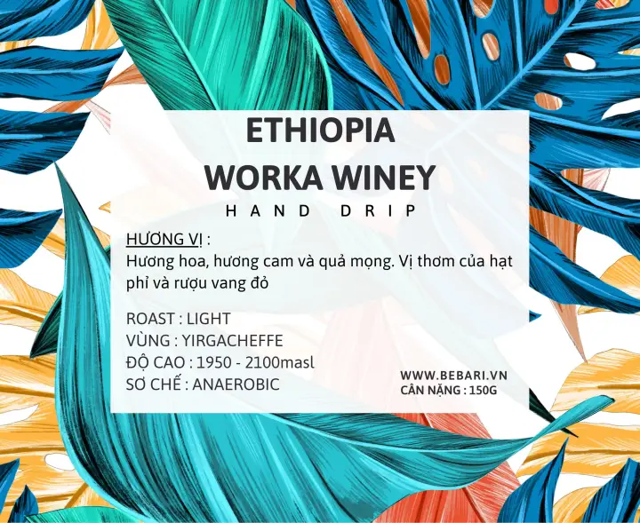CAFE ETHIOPIA WORKA WINEY – 150GR – Catimo Caffe – top1shop