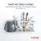 Kệ đựng bàn chải, kem đánh răng HiVE Inox 304. 