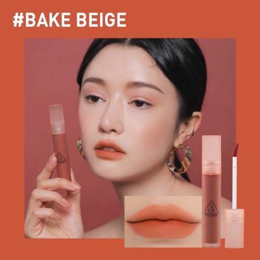 Son Kem 3CE Blur Water Tint màu Bake Beige Nâu cam cháy - Son lỏng |  innisfreez.com