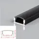 1m Thanh nhôm đèn LED, Thanh nhôm định hình LED màu đen, được sử dụng với LED dây. 