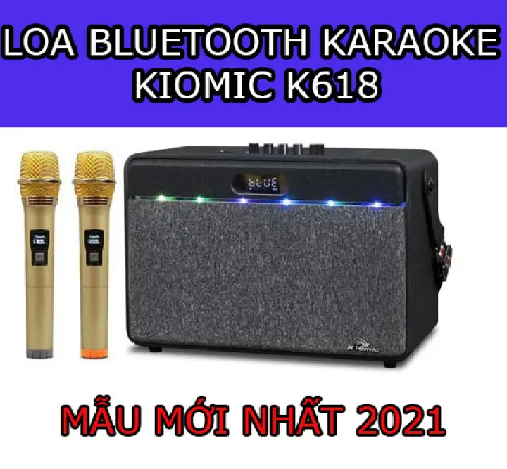 Loa Kéo Karaoke Kiomic K618 (Tặng Kèm 2 Micro) Loa...