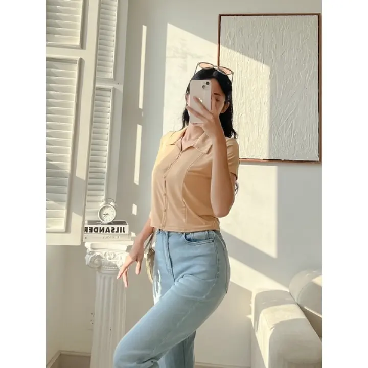 Áo polo nữ tay ngắn nút gài trẻ trung năng động MIEU - JA02