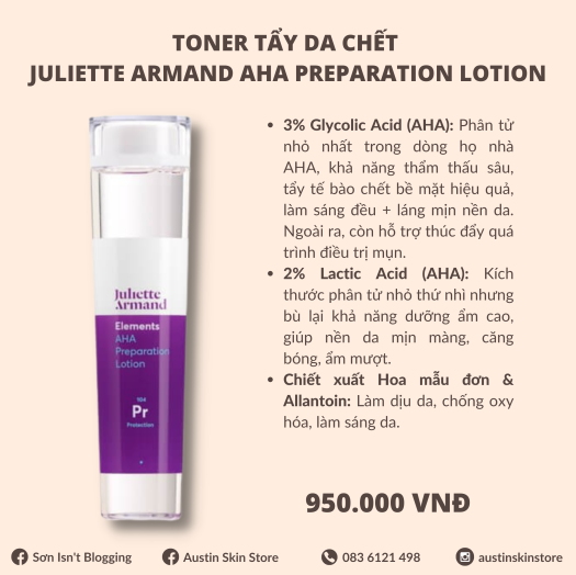 aha preparation lotion juliette armand