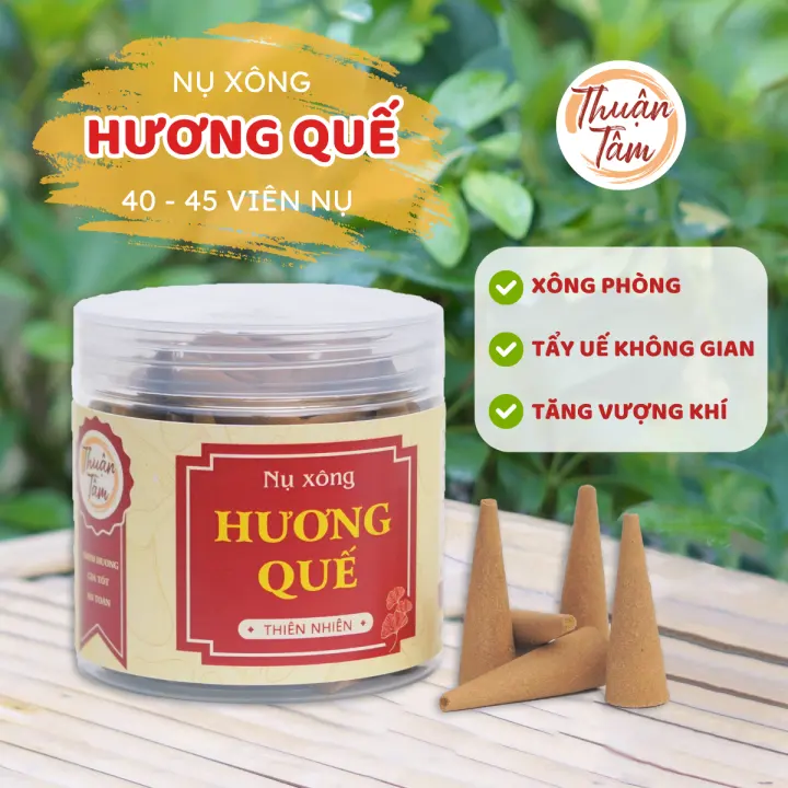 [NỤ QUẾ] Nhang Sạch Thuận Tâm - Nhang Quế - ít khói, dịu nhẹ, nhang xanh, hương quế
