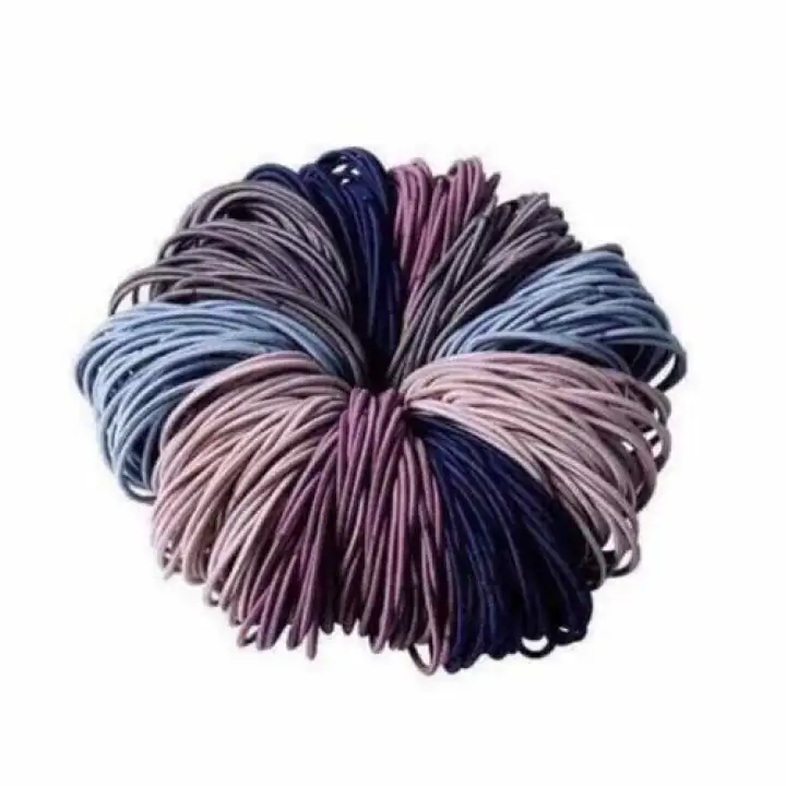Set 100 Dây Chun (Thun) Buộc Tóc Tiện Lợi Giá Rẻ