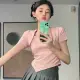 Áo thun nữ lai chéo thời trang xixo cao cấp. 