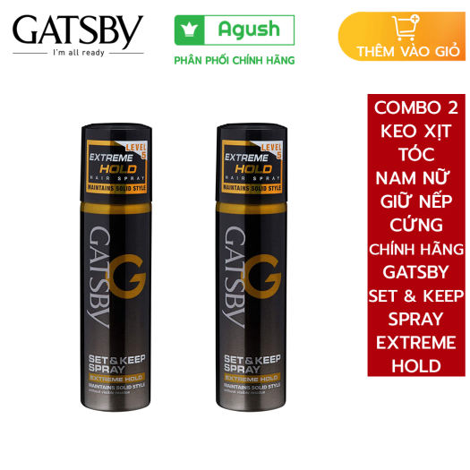 Keo xịt tóc nam nữ giữ nếp cứng chính hãng Gatsby Set & Keep Hair Spray Keo xịt tóc nam nữ giữ nếp cứng chính hãng Gatsby Set & Keep Hair Spray