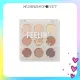 Bảng mắt Colourpop Feelin' Toasty 9 ô màu nude và nâu ấm quyến rũ mềm mại. 