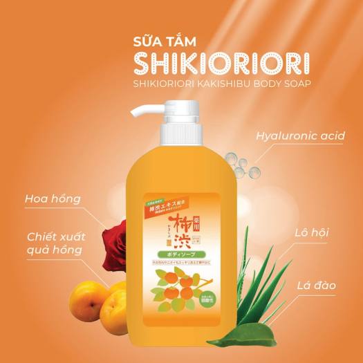 Sữa Tắm Dưỡng Ẩm Chiết Xuất Quả Hồng Shikioriori Nhật Bản (Chai 600ml) - Sữa  tắm | TheFaceHolic.com