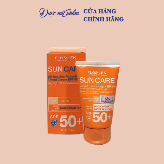 oil free sun protection tinted cream spf 50