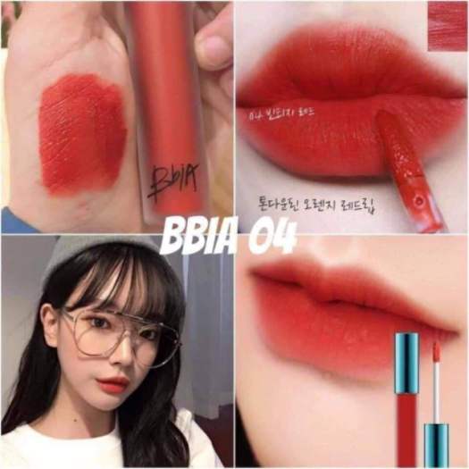 Son Kem Lì Bbia Last Velvet Lip Tint 04 Extra Mood - Cam đào - Son lỏng | innisfreez.com