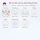 Bộ bát đĩa cao cấp Bát Tràng set 11, 16, 21 sản phẩm - Họa tiết hoa đào hồng. 