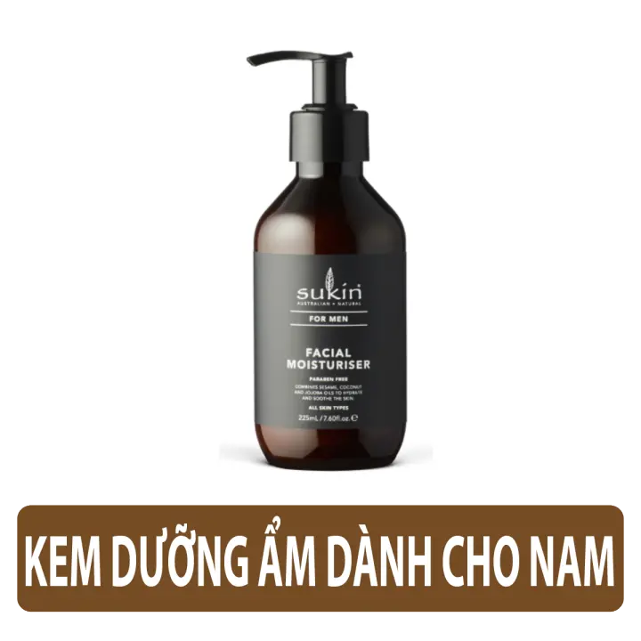 Kem Dưỡng Ẩm Dành Cho Nam - Sukin For Men Facial Moisturiser 225ml