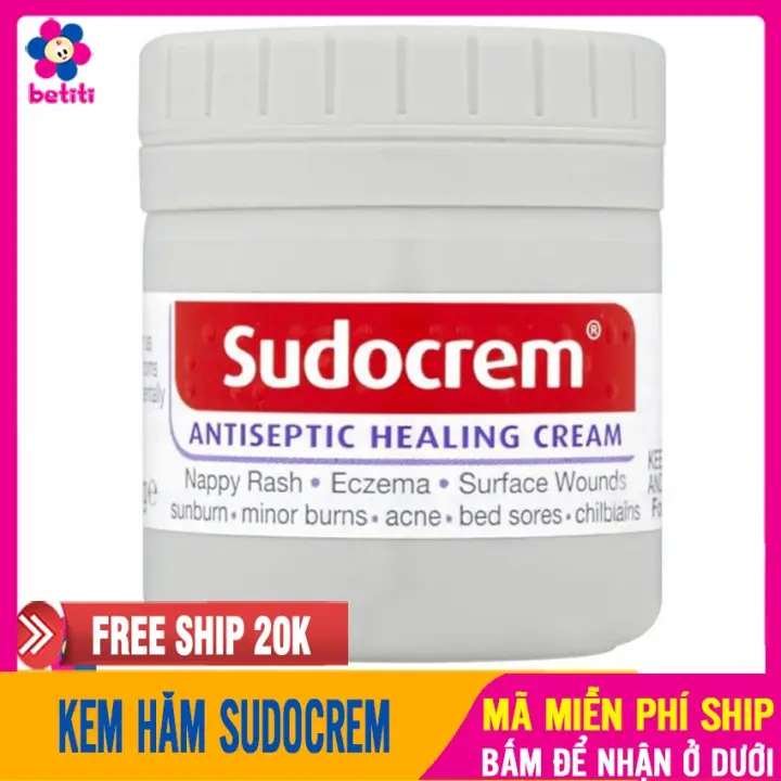 (Chính Hãng) Kem Hăm Sudocream (60g) Kem Chống Hăm Tã Cho Bé Hiệu Quả, Nhẹ Dịu, Lành Vết Muỗi Cắn - Kem Hăm Sudocrem, Kem Hăm Cho Bé, Kem Chống Hăm Cho Bé, Kem Ham Cho Be BETITI - Kem Hăm Sudo