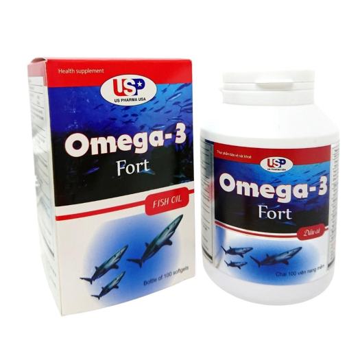Viên Omega 3 Sụn Cá Mập OMEGA 3 Fort US Pharma USA - Hộp 100 viên - Hỗ trợ  não và trí nhớ | VitaminDep.com