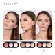 Bảng phấn má/phấn bắt sáng/phấn tạo khối Focallure 3 trong 1 tiện lợi bền màu lâu trôi với 5 tông màu tùy chọn - INTL. 