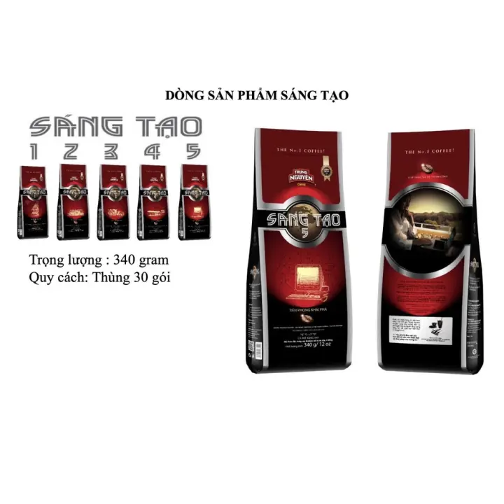 Cà phê rang xay Trung Nguyên – Cà Phê Sáng Tạo 1,2,3,4,5 nhấn vào chọ ngay – No Brand – top1shop