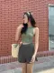 Áo thun nữ croptop thiết kế không đường may chất thun gân ôm form trẻ trung MIEU - KJ22. 