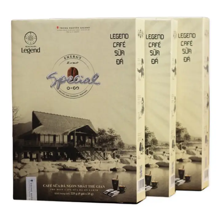 (Combo 3 Hộp) Cà phê Legend sữa đá Trung Nguyên( Hộp 9 Gói) – Cà phê sữa Ngon Nhất Trung Nguyên – Trung Nguyên Legend – top1shop