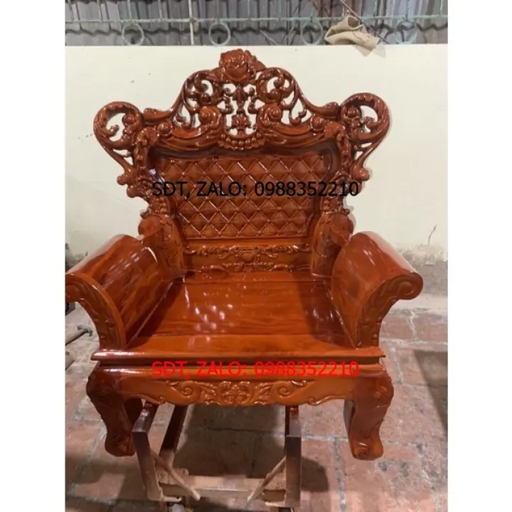 bộ bàn ghế hoàng gia gỗ sà cừ đỏ