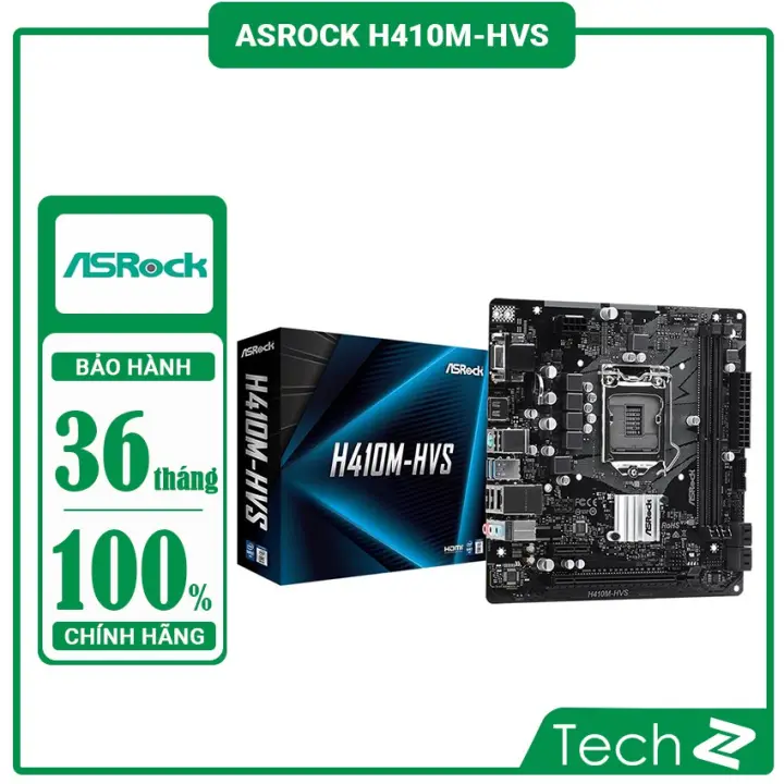 Mainboard ASROCK H410M HVS (Intel H410, Socket 1200, m-ATX, 2 khe Ram DDR4)