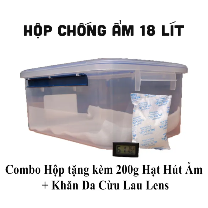[HCM]Combo hộp chống ẩm 18 Lít cho máy ảnh hàng Việt Nam siêu bền + kèm quà tặng