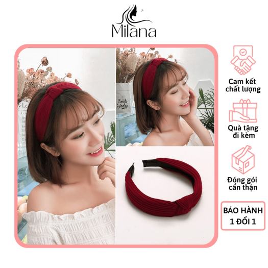 Băng đô cài tóc dễ thương thiết kế nút thắt phong cách Hàn Quốc nhẹ nhàng,  xin xắn cho nữ - Shop Milana - Phụ kiện cho tóc 