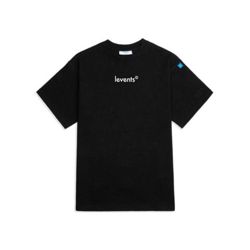 Levents® áo thun popular logo tee black/ white