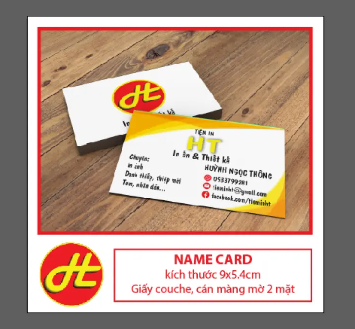 In card visit số lượng ít ( 1 hộp 100 cái )